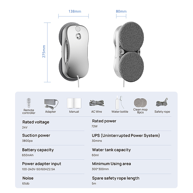 S9 Window Cleaner Robot