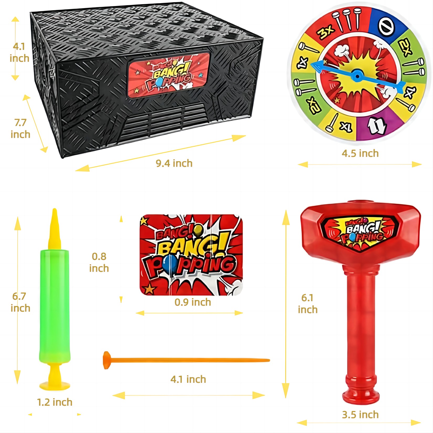 Whack a Balloon Game, Tricky Board Games, Boom Balloon Game for Family Party Adults and Kids