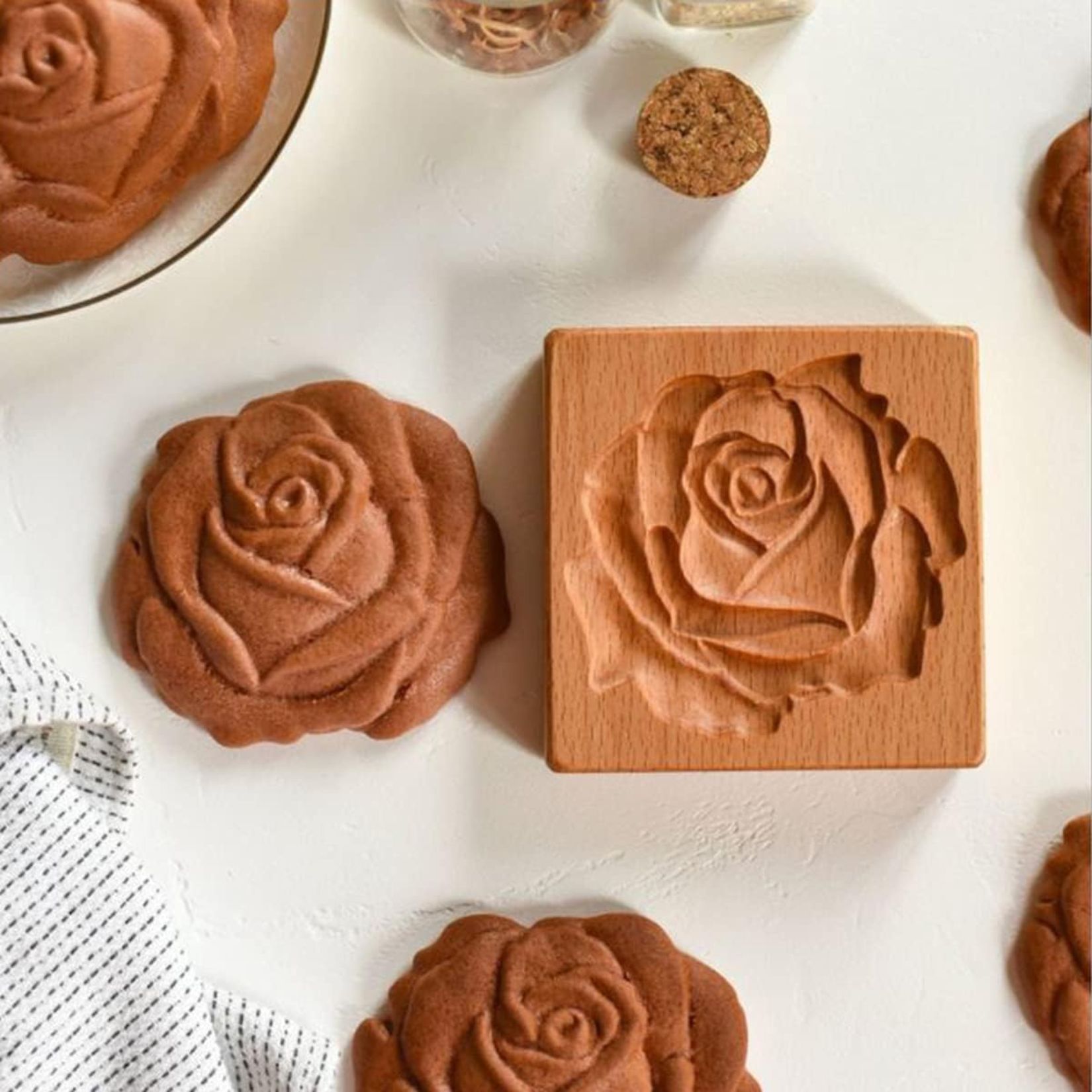 Wooden Cookie Biscuit Mold