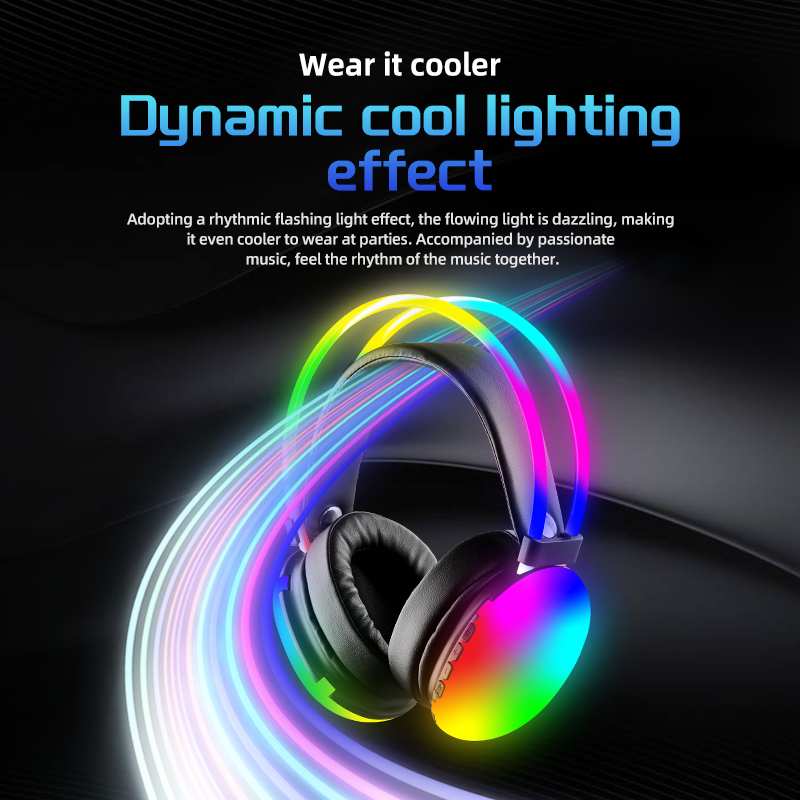 10pcs Bundle Wireless Silent Disco LED Flashing Light Headphones with 1 Transmitter 200m Distance