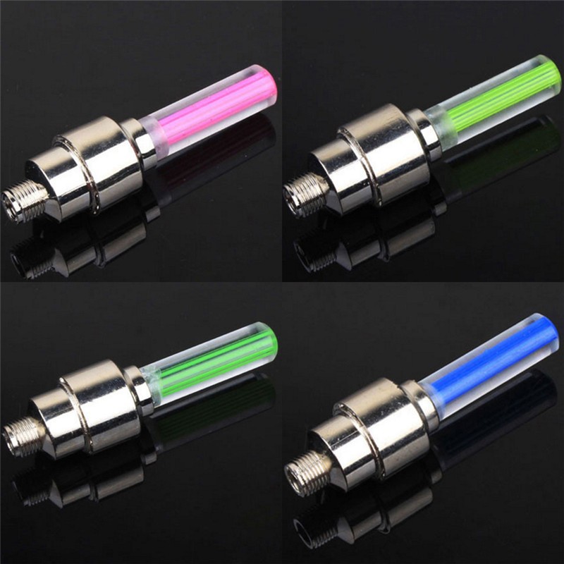 LKT 2pcs LED Flash Wheel Tire Spoke Lamp Battery-Powered Decorative Light for Bike Car Motorcycle and Bicycle