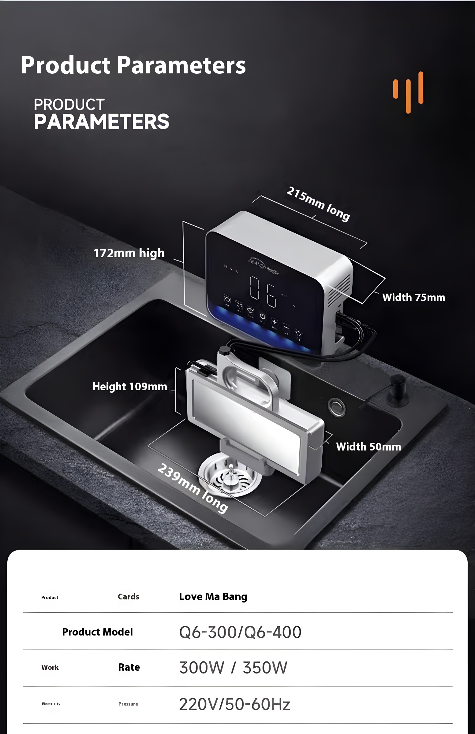 Ultrasonic multi-functional cleaner for dishwashing,vegetable washing,etc.