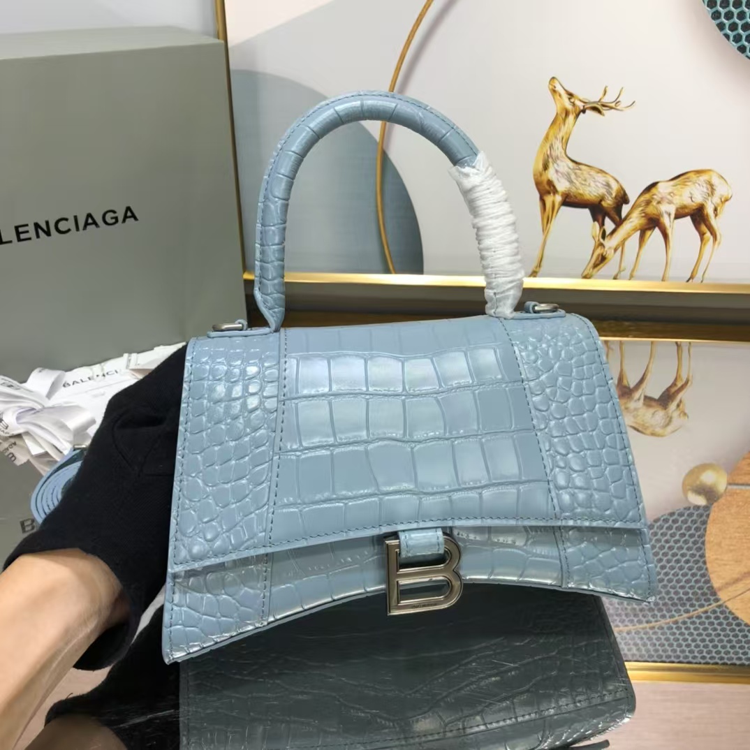 The Upgrade Balenciaga crocodile hourglass bag